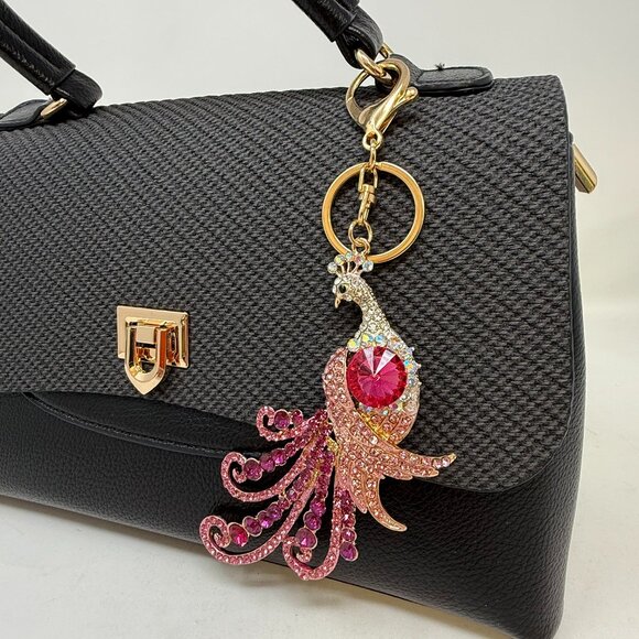 🎁Holiday Special! Peacock Handbag Charm - Picture 1 of 1